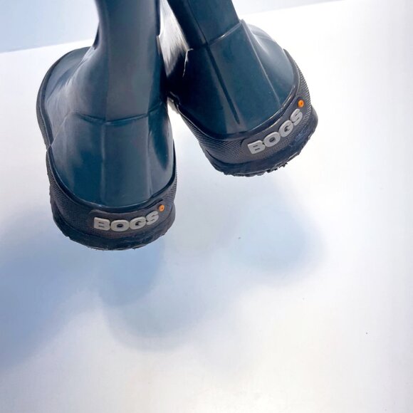 Bogs Kids Skipper Solid Blue Rain Boots, Size 7 - Picture 5 of 7